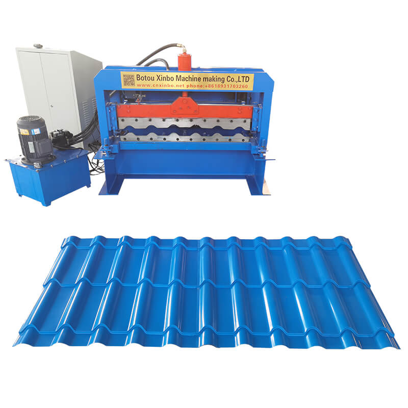 Roof ridge tile forming machine