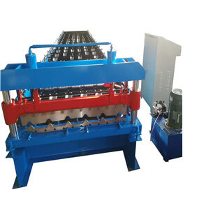 Roof wall panel roll forming machine